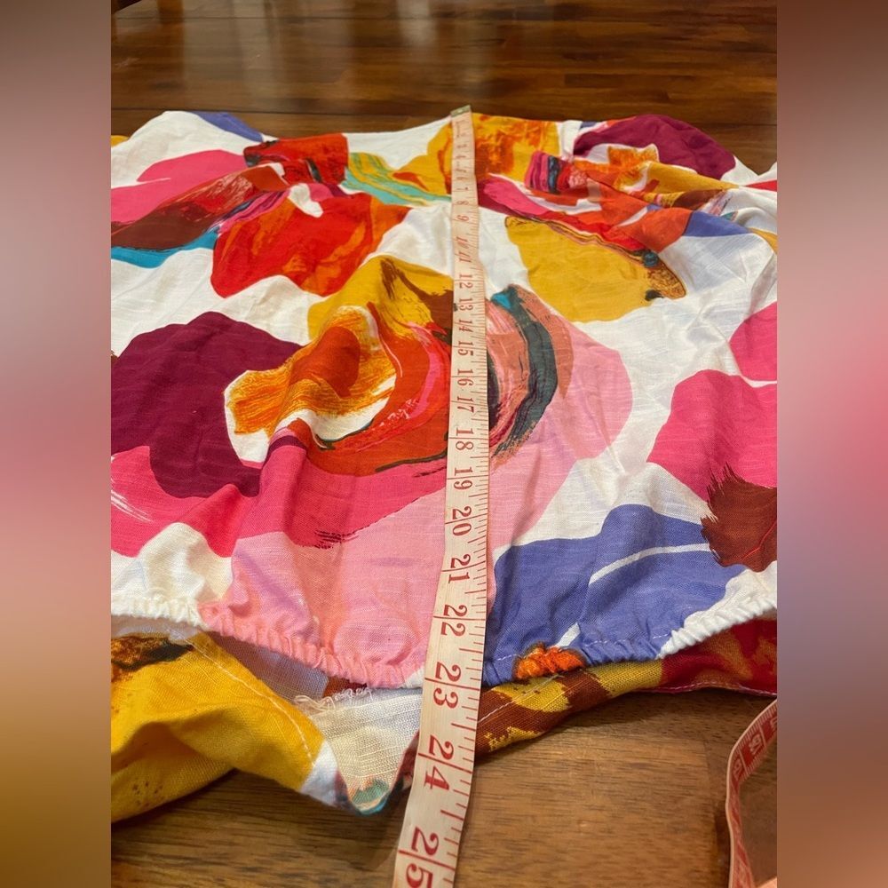 New! Ashley Stewart Colorful Abstract Button Blouse -18/20 - Picture 7 of 7